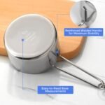 10-Piece Stainless Steel Measuring Cups and Spoons Set for Home Baking Essentials, Dishwasher Safe Kitchen Tools - Image 5