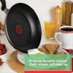 T-fal Specialty Nonstick Stockpot With Lid 12 Quart, Oven Broiler Safe 350F, Stay-Cool Handles, Kitchen, Cookware, Pots and Pans, Stock Pot, Soup Pot, Cooking Pot, Dishwasher Safe, Black - Image 3