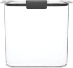 Rubbermaid Brilliance 12-Cup Airtight Food Storage Container, Perfect for Pantry Staples, Clear/Grey - Image 3