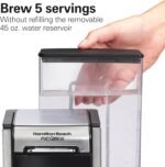 Hamilton Beach FlexBrew Advanced 4-in-1 Single Serve Hot & Iced Coffee Maker with Removable 45 oz. Water Reservoir, Use Pod Packs and Grounds, Fast Brewing, LED Touchscreen, Black (49925) - Image 4
