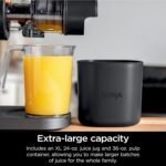 Ninja NeverClog Cold Press Juicer, Powerful Slow Juicer with Total Pulp Control, Countertop, Electric, 2 Pulp Functions, Dishwasher Safe, 2nd Generation, Charcoal, JC151 - Image 4