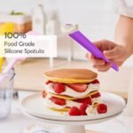 Silicone Jar Spatula, 3Pcs Spatulas Kitchen Set, Heat Resistant Jam Spreader for Baking Mixing Cake Cream Butter Scraper - Image 4