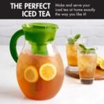 Primula The Big Iced Tea Maker and Infuser, Plastic Beverage Pitcher with Leak Proof, Airtight Lid, Fine Mesh Reusable Filter, Made without BPA, Dishwasher Safe, Green - Image 3