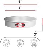 Fat Daddio's Anodized Aluminum Round Cake Pans, 2 Piece Set, 8 x 2 Inch - Image 3