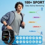 Smart Watch with 1.91" HD Touchscreen Fitness Tracker with Bluetooth Calling, Fitness Watch with Heart Rate/Sleep Monitor, 120+ Sports Modes, IP68 Waterproof Smartwatch for Android iOS - Image 4
