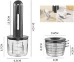 Food Processors, Electric Vegetable Chopper & Mini Food Processor, Food Chopper With Meat Grinder & Vegetable Chopper, 24.4x9.3cm(Black) - Image 3