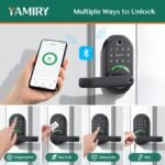 Smart Door Handle Lock with Keypad: Yamiry Fingerprint Smart Knob - Keyless Entry Digital Lock for Front Door - Deadbolt with APP - Generate Passcode Remotely - DIY Installation - Image 3