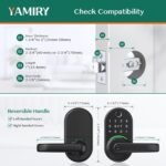 Smart Door Handle Lock with Keypad: Yamiry Fingerprint Smart Knob - Keyless Entry Digital Lock for Front Door - Deadbolt with APP - Generate Passcode Remotely - DIY Installation - Image 4
