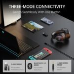 EKSA 2.4GHz Wireless Gaming Headset for PS5,PS4,PC,Switch,Mobile,Mac, Bluetooth Gaming Headphones with Detachable Microphone, RGB, 30ms Latency, 50H Battery, Stereo Sound Headset for Xbox - Image 3