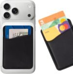 Wallaroo Premium Leather Cell Phone Wallet Stick On - Android and iPhone Wallet and Card Holder for Women and Men - Durable with Non-Slip Lining Secures Up to 3 Cards - Image 3