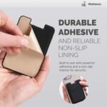 Wallaroo Premium Leather Cell Phone Wallet Stick On - Android and iPhone Wallet and Card Holder for Women and Men - Durable with Non-Slip Lining Secures Up to 3 Cards - Image 5
