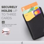 Wallaroo Premium Leather Cell Phone Wallet Stick On - Android and iPhone Wallet and Card Holder for Women and Men - Durable with Non-Slip Lining Secures Up to 3 Cards - Image 6