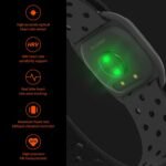 COOSPO Heart Rate Monitor Armband HW807, Bluetooth 5.0 ANT+ HRM with HR Zone LED Indicator, Tracking Heartbeat HRV for Fitness Training, Work with Peloton/Polar/Wahoo/Strava/DDP Yoga - Image 3