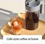 Takeya Tritan Cold Brew Coffee Maker - Airtight Pitcher with Leak-Free Lid - BPA-Free Cold Brew Maker with Silicone Handle - Dishwasher-Safe Pitcher for Homemade Cold Brew - 1 Quart, Stone - Image 5