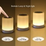 Touch Bedside Lamp - with Bluetooth Speaker, Dimmable Color Night Light, Outdoor Table Lamp with Smart Touch Control, Best Gift for Men Women Teens Kids Children Sleeping Aid - Image 4