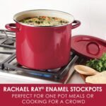 Rachael Ray Create Delicious Stock Pot/Stockpot with Lid - 12 Quart, Red - Image 3