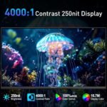 SANSUI 22 Inch 120Hz Monitor, FHD Computer Monitor 4000:1 Contrast Ratio with Adaptive Sync, HDR 100% sRGB, HDMI x 2, VESA Mount, Eye Care for Home/Office (ES-22X3AH, One HDMI Cable Included). - Image 4