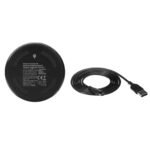 Amazon Basics 15W Qi Certified Wireless Charging Pad for iPhone 16/15/14/13/12/11/X, Samsung and More, with USB Cable, Black - Image 3