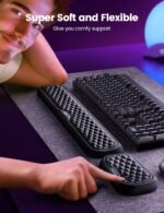 Vaydeer Wrist Rest for Keyboard and Mouse, Computer Ergonomic Wrist Support Pad, Soft Memory Foam Arm Cushion for Desk, Palm Hand Office Laptop Typing - Image 3