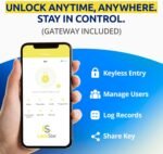 LOCKSTAR® Smart Door Lock • Keyless Entry Deadbolt Door Lock • Multiple Entry Methods – APP • Fingerprint Touch ID • Keypad Code • Card FOB • Traditional Key • Smart Home Devices - Image 4
