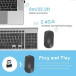 JOYACCESS Wireless Keyboard and Mouse,2.4G Ergonomic and Slim Wireless Computer Keyboard Mouse Designed for Windows, PC, Laptop,Tablet - Black Grey - Image 3