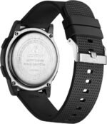 HANPOSH Mens Digital Watch Ultra Thin Minimalist Sports Waterproof Outdoor LED Screen Large Face Wrist Watches for Men with Back Light Alarm Date Stopwatch - Image 3