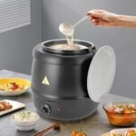10.5 Qt Soup Warmers Commercial Grade Soup Kettle with Lid and Detachable Stainless Steel Insert Pot Food Warmers for Restaurant and Big Family - Image 3