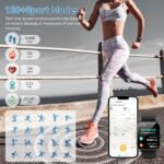 Smart Watch, 1.85" HD Smartwatch for Men Women (Answer/Make Calls), Fitness Watch with Heart Rate/Sleep/IP68 Waterproof/120+ Sports Modes, Pedometer, Android Smart Watch for Android iOS (Black) - Image 4