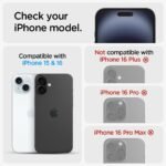 Spigen Tempered Glass Screen Protector [GlasTR EZ FIT] designed for iPhone 16 / iPhone 15 [2 Pack] - Image 3