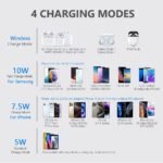 Yootech Wireless Charger,10W Max Wireless Charging Pad Compatible with iPhone 17/17 Pro/17 Pro Max/Air/16/15/14/13/SE 2022/12/11,Samsung Galaxy S25/S24/S23,for AirPods Pro 3(No AC Adapter) - Image 3