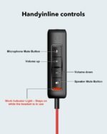 USB Headset with Microphone for PC, On-Ear Computer Laptop Headphones with Noise Cancelling Microphone in-line Control for Home Office Online Class Skype Zoom (USB+3.5mm, Black) - Image 4
