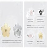 4 Pcs Cell Phone Ring Holder Flower,360 Rotate and 180°Angle Adjustable Metal Finger Ring Socket Grip Kickstand for Smartphones - Image 6