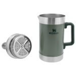 STANLEY Classic Stay-Hot French Press Coffee Maker 48 oz | 5 Minute Brew, 4 Hours Hot | Mesh Filter for Coffee Grounds | Insulated Stainless Steel French Press | BPA-Free | Hammertone Green - Image 4