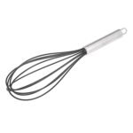 Amazon Basics Stainless Steel and Silicone Non-Stick Coated Whisk Set, 8", 10", and 12", Pack of 3, Black - Image 3