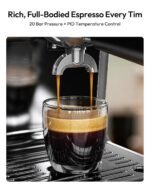 EUHOMY Espresso Machine with Grinder, 20 Bar Professional Espresso Coffee Maker for Home, with Milk Frother for Latte, Cappuccino & Barista-Style - Image 4
