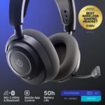 SteelSeries Arctis Nova 7P Wireless Gen 2 Gaming Headset - Real-Time App Control, 50+ HR Play, Neodymium Magnetic Drivers, Mix 2.4GHz/Bluetooth, PS5, PS4, PC, Switch 1/2, Mobile - Black - Image 3