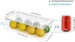 Vtopmart 8pcs Clear Organizers and Storage Bins with Lids, Stackable Plastic Storage Containers with Handles for Fridge, Freezer, Pantry, Cabinet, Kitchen Organization - Image 3
