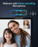NBPOWER 1080P 60FPS Streaming Camera Webcam with Microphone and Fill RGB Light,Autofocus,Work with Laptop/Desktop Computer/Winsdows/Mac OS/PC Computer for Camera - Image 5