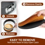 Springform Pan Set of 4, 4/7/9/10inch Cake Pan, Non-Stick Leak-Proof with Removable Bottom, Cheesecake Pan for Baking, Black - Image 4