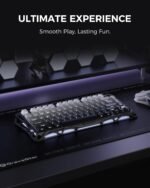 GravaStar Mercury K1 75% Wireless Mechanical Gaming Keyboard, Aluminum Alloy, Gasket Compact Custom Keyboard Hot-Swap Socket, Linear Switches, RGB Backlit - Gradient Black - Image 3