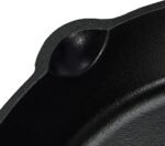 Amazon Basics Pre-Seasoned Cast Iron Skillet, Oven Safe, Even Heating, Heavy-Duty & Large, 15-Inch, Black - Image 4