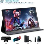 KYY Portable Monitor 15.6inch 1080P FHD USB-C, HDMI Computer Display HDR IPS Gaming Monitor w/Premium Smart Cover & Screen Protector, Speakers, for Laptop PC MAC Phone PS4 Xbox Switch - Image 4