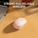 Logitech M170 Wireless Mouse for PC, Mac, Laptop, 2.4 GHz with USB Mini Receiver, Optical Tracking, 12-Months Battery Life, Ambidextrous - Rose - Image 3