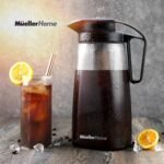 Cold Brew Coffee Maker, 64 oz Tritan Fortified Pitcher, Pour Spout Handle Lid, Resilient & Leak-Proof for Iced Coffee Tea - Image 7