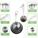 Accmor 11 Piece Stainless Steel Measuring Spoons Cups Set, Premium Stackable Tablespoons Measuring Set for Gift Dry Liquid Ingredients Cooking Baking - Image 3