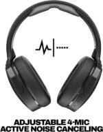 Skullcandy Hesh ANC Wireless Over-Ear Bluetooth Headphones, Active Noise Cancelling, Up to 22 Hrs Battery, Foldable Lightweight Design, Microphone for iPhone Android - True Black - Image 3