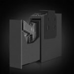 Biometric Slider Handgun Gun Safe for Nightstand, Desk, Bed Side,Truck - Auto Sliding Door Hand Gun Safe for Pistol -with Fingerprint, PIN Code, KEY Access - Image 3