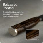 Shun Cutlery Premier Chef's Knife 8”, Thin, Light Kitchen Knife, Ideal for All-Around Food Preparation, Authentic, Handcrafted Japanese Knife, Professional Chef Knife - Image 5