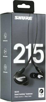 Shure SE215 PRO Wired Earbuds, Professional Sound Isolating Earphones with Clear Sound, Deep Bass, Secure in-Ear Fit, Carrying Case, Black (SE215-K) - Image 4