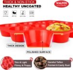 Walfos Silicone Muffin Pan - 12 Cups Regular Silicone Cupcake Pan, Non-stick Great for Making Muffin Cakes, Tart, Bread - BPA Free and Dishwasher Safe - Image 3